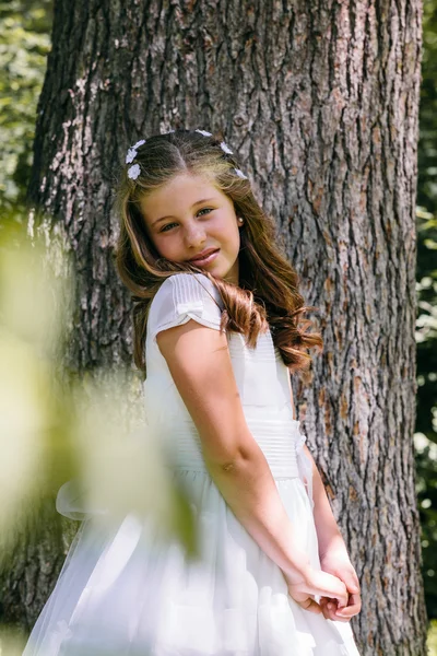 küçük kız ilk Komünyon gün içinde