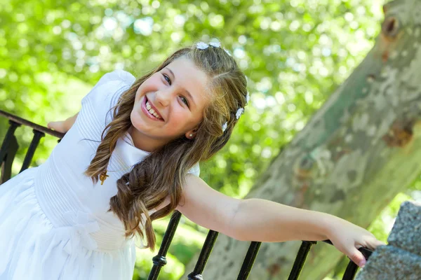 küçük kız ilk Komünyon gün içinde