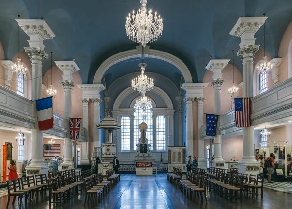 NEW YORK - JUNE 11: Interior Hall of the St Paul's Chapel — Stock Photo, Image