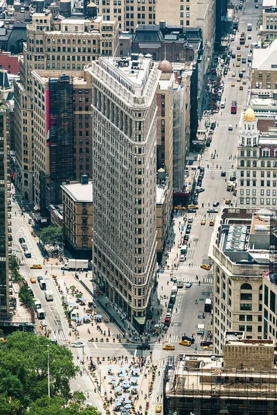Edifício Flatiron projetado por Daniel Burnham de Chicago foi desig — Fotografia de Stock