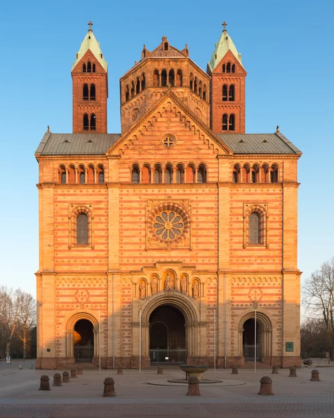 Dom van Speyer met blauwe hemel, Duitsland — Stockfoto