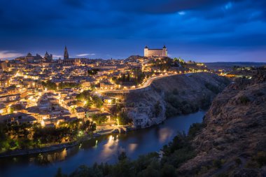 Toledo sonra günbatımı, Kastilya-La Mancha, İspanya