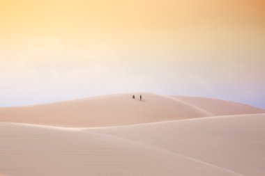 In the desert, White Sand Dunes, Mui Ne, Vietnam