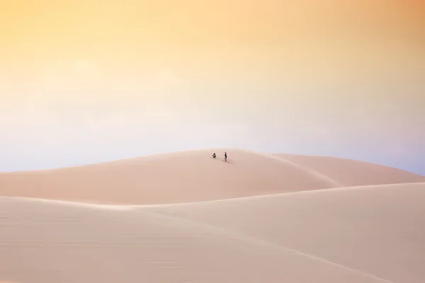 In the desert, White Sand Dunes, Mui Ne, Vietnam — 스톡 사진