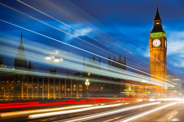 Big Ben la Westminster Bridge, Londra, Marea Britanie — Fotografie, imagine de stoc