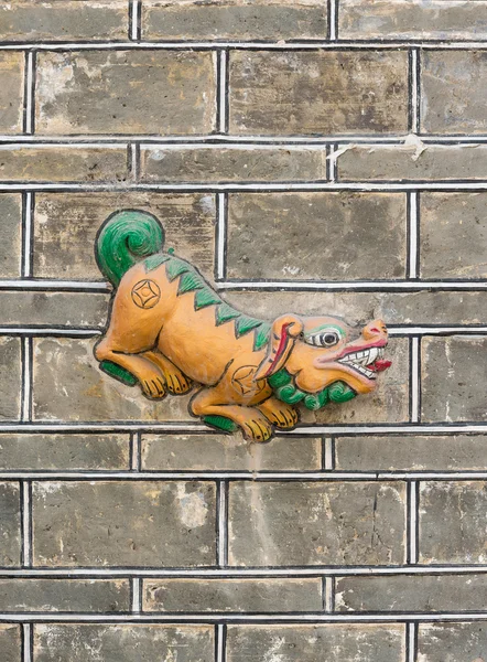 Dog stone carving — Stock Photo, Image