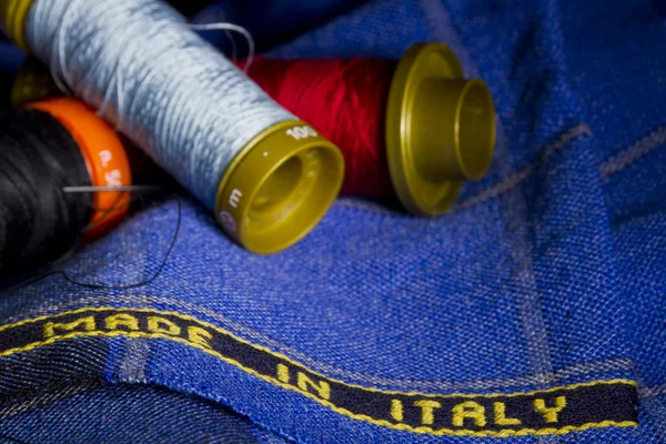 Fabric made in Italy — Stock Photo, Image
