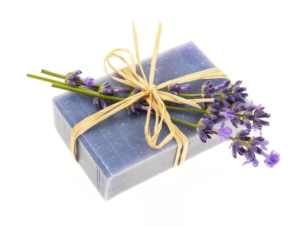 Lavendel handgjord tvål — Stockfoto