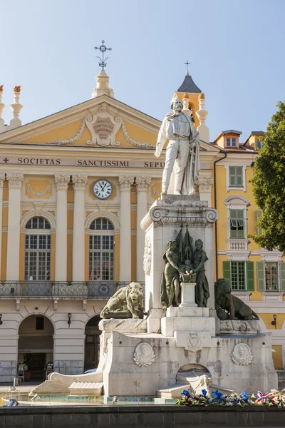 Monumento a Garibaldi en Niza, Francia — Foto de Stock