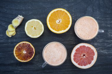 narenciye ve zencefil smoothies