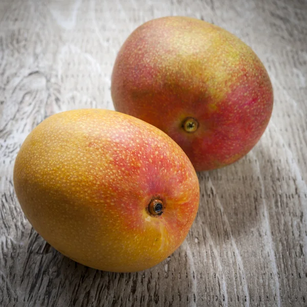 Två mogen mango frukt — Stockfoto