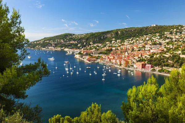 Villefranche-sur-Mer és a Cap de szép a francia Riviéra — Stock Fotó