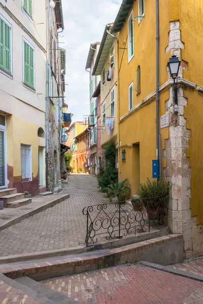 Intersection des rues de Villefranche-sur-Mer — Photo