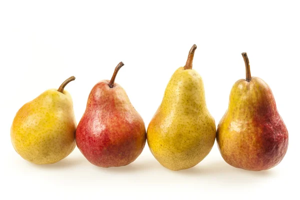 Row of ripe pears — Stock Photo, Image