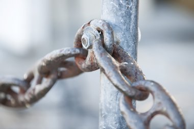 Metal zincir korkuluk parçası