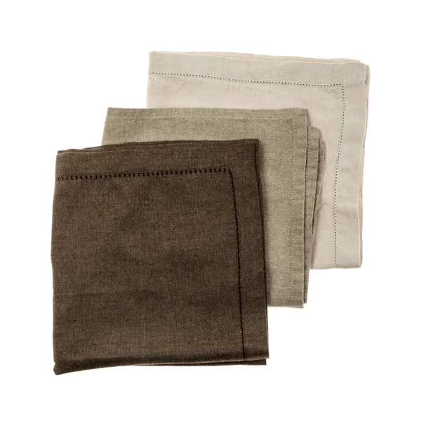 Linen cloth napkins — Stock Photo, Image