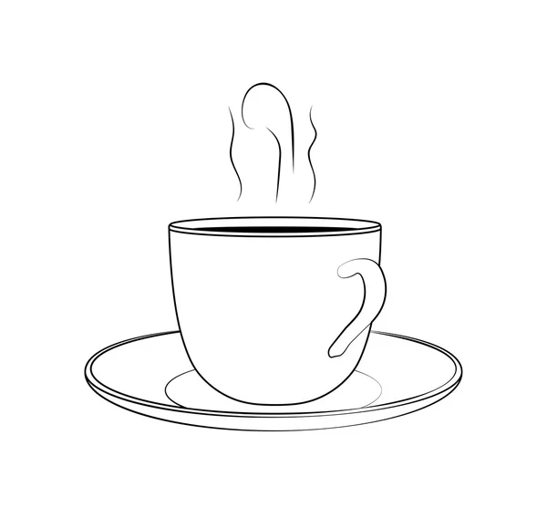 Taza de boceto de café — Archivo Imágenes Vectoriales