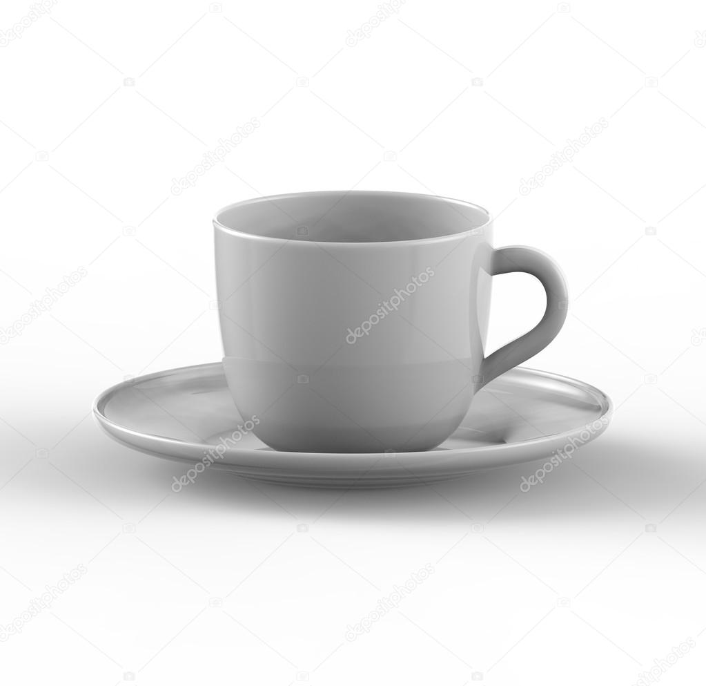 Download Mockup Of Coffee Or Tea Cup On Plate Stock Photo Image By C Gorgrigo 116253632