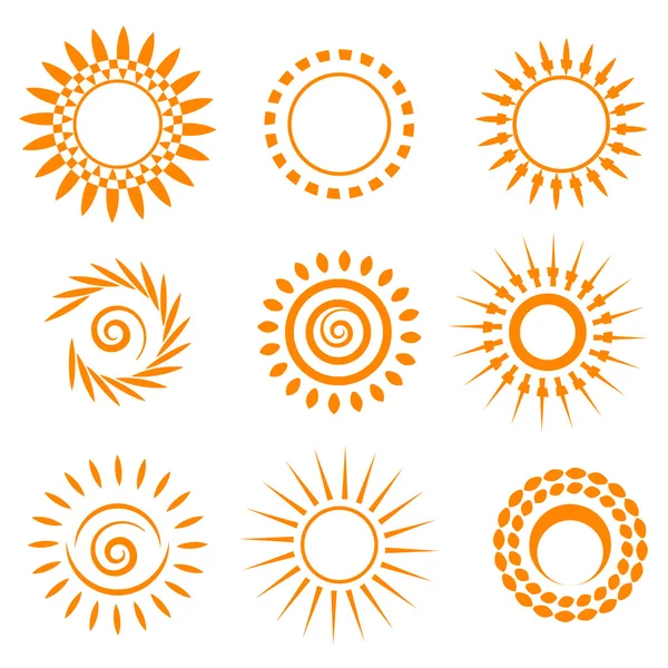 Symbolic sun set — Stock Vector