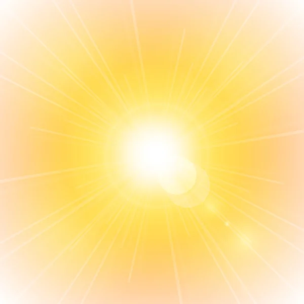 Sun Sunburst Pattern with sun flare — Stock Vector