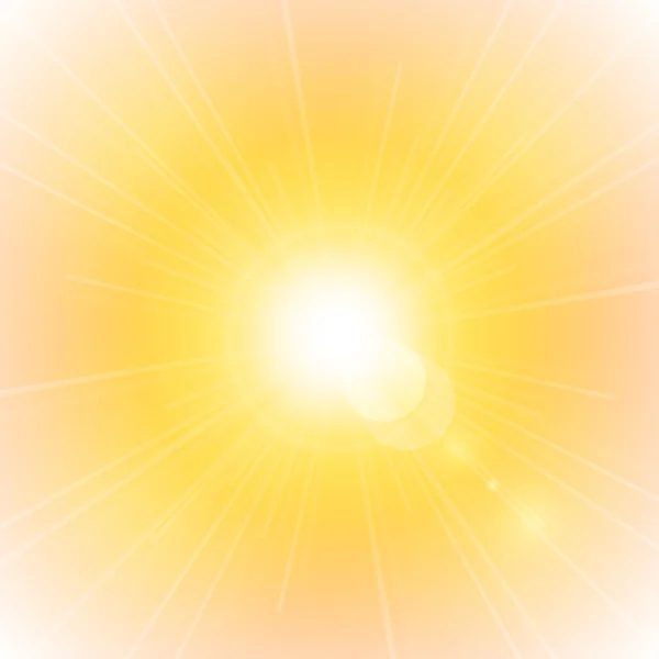 Sunburst προτύπου ήλιος με ήλιος φωτοβολίδα — Διανυσματικό Αρχείο