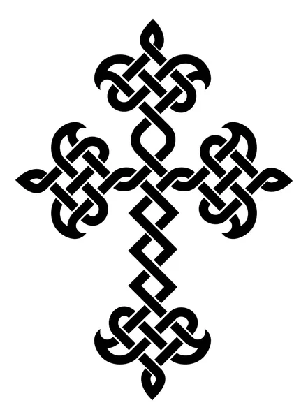 Croix tressée de l'Eglise apostolique arménienne traditionnelle — Image vectorielle