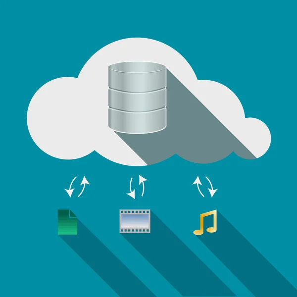 Cloud computing-concept — Stockvector