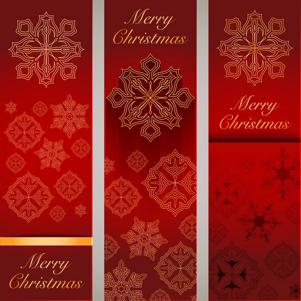 Glædelig jul banner – Stock-vektor