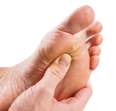 Male person receiving podiatry clipart