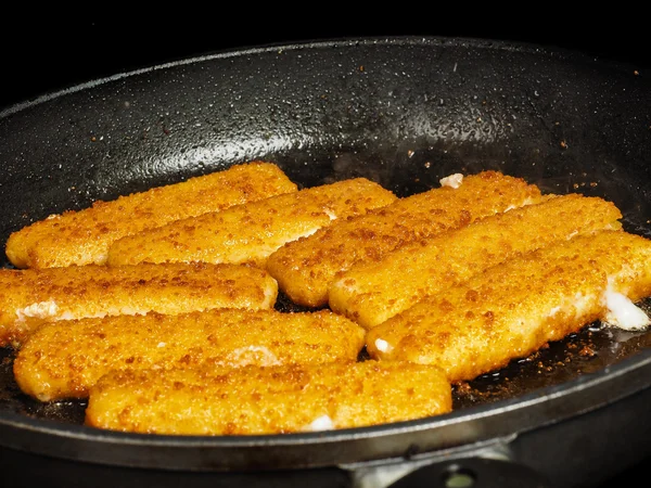 Çıtır pane Balık kroket closeup