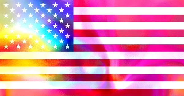 纹理的美国国旗 — 图库照片