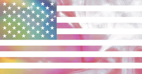 Текстурированный американский флаг — стоковое фото