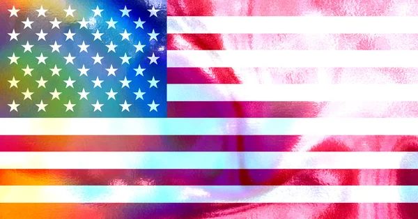 Tekstureret amerikansk flag - Stock-foto # 