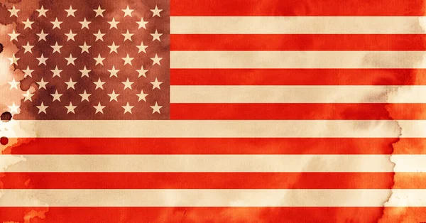 Grungy american flag — Stock Photo, Image