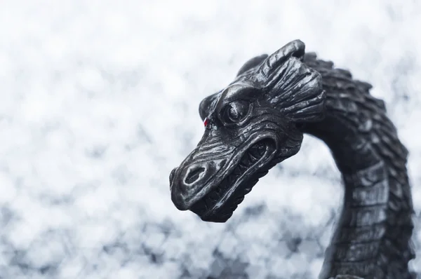 Metallic dragon's head — Stock Photo, Image