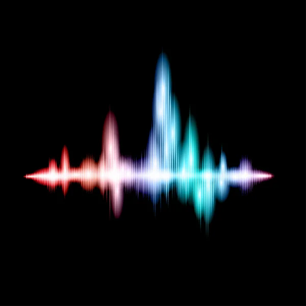 Φθορισμού ηχητικό κύμα σχεδίαση — Διανυσματικό Αρχείο