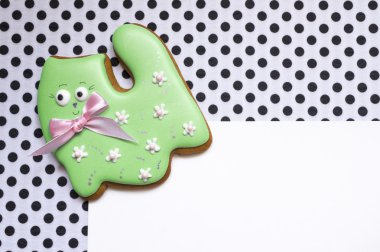 Tatlım-kek kedi ile şirin arka plan