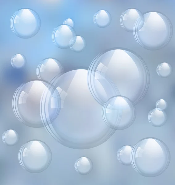 Vector soap bubbles — Stock Vector