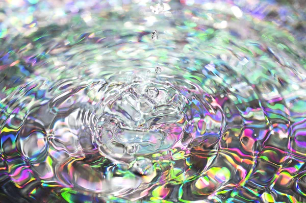 Colorful background with ripples and drops — Stock Photo, Image