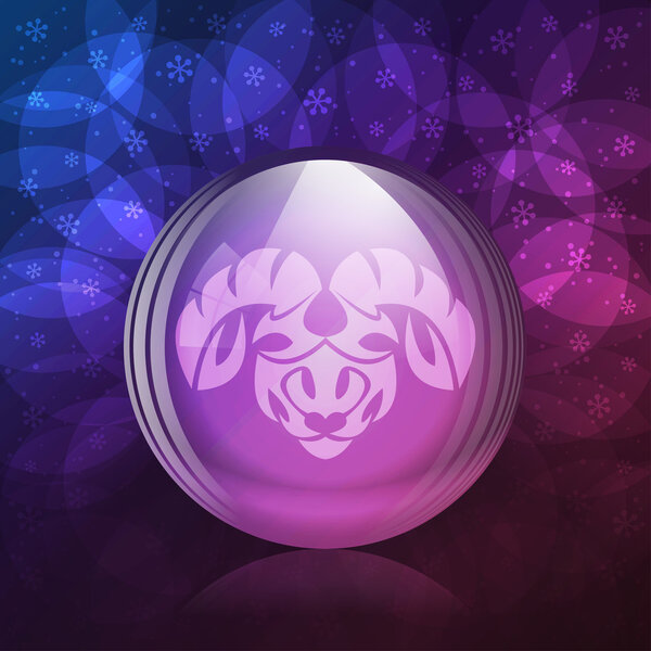 Люминесцентный снежный шар
