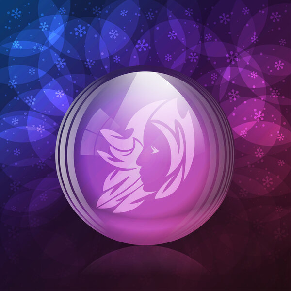 Люминесцентный снежный шар
