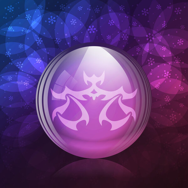 Люминесцентный снежный шар
