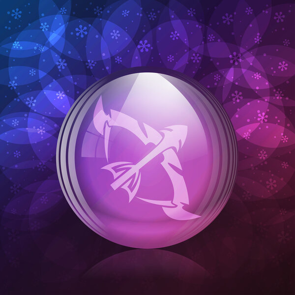 Люминесцентный снежный шар
