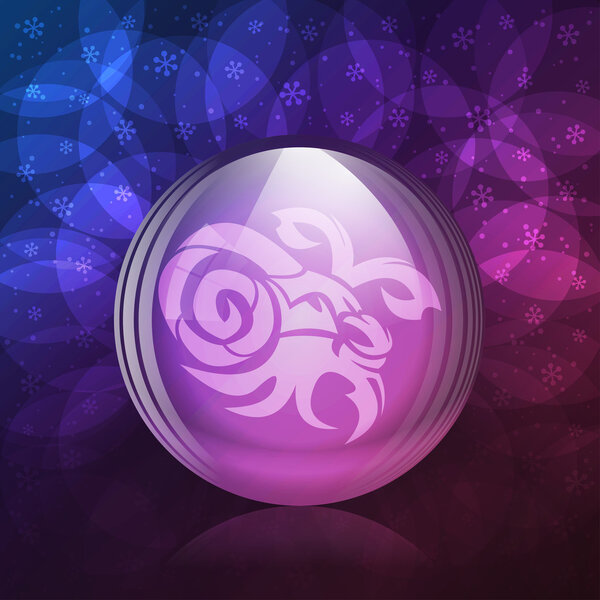 Люминесцентный снежный шар
