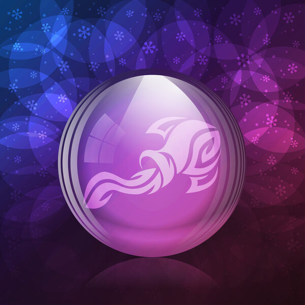 Люминесцентный снежный шар
