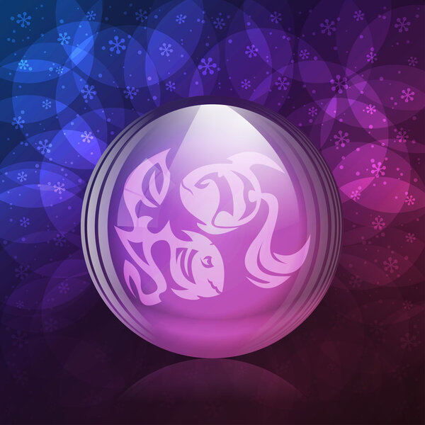 Люминесцентный снежный шар
