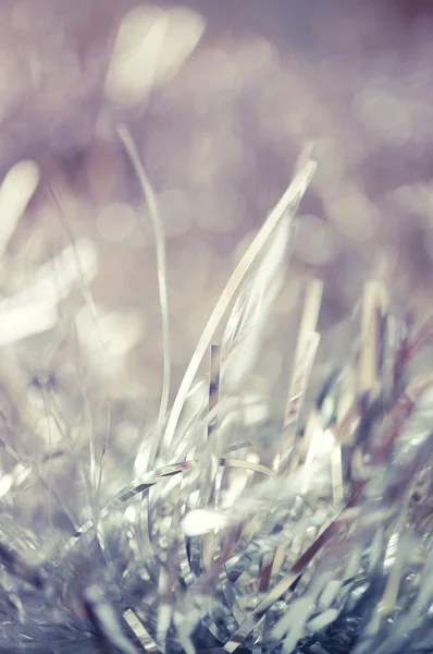 Fondo de Navidad o Año Nuevo con oropel — Foto de Stock