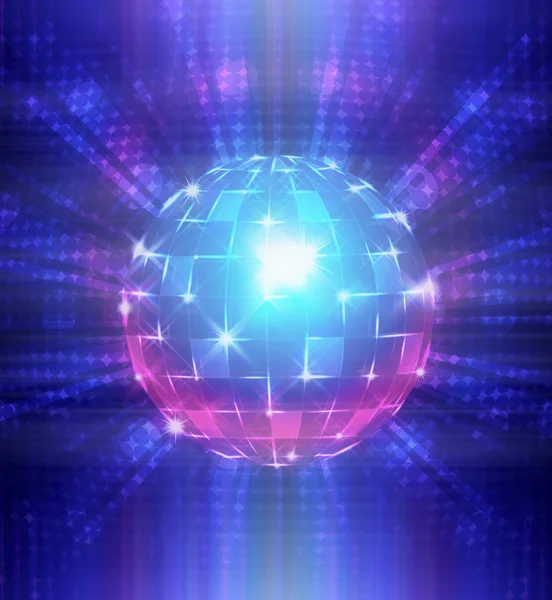 Флуоресцентный диско-мяч — стоковое фото