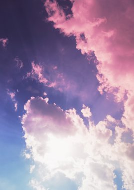 çok renkli gökyüzü