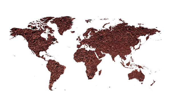 An illustration of a soil earth map.